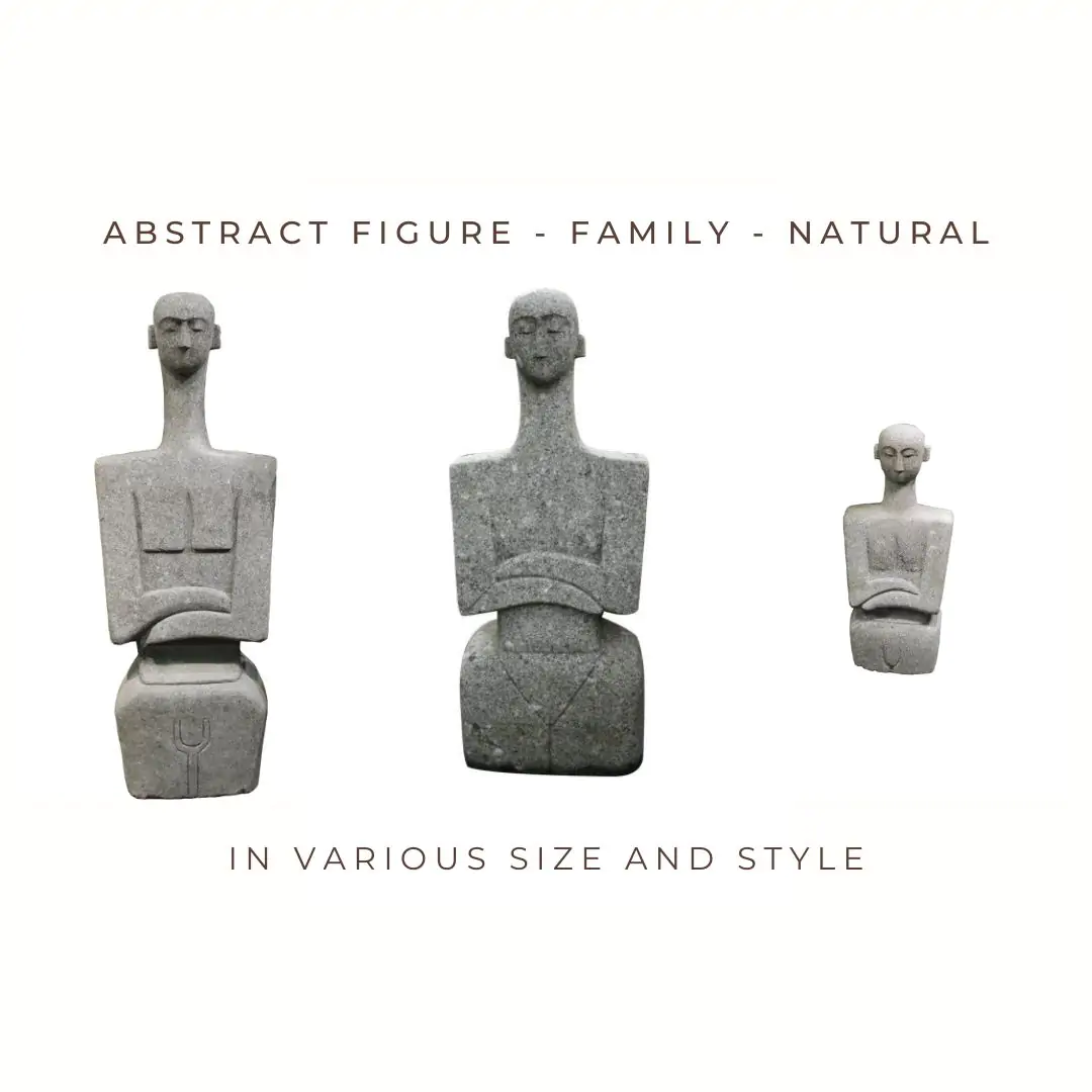  Product image 1 of the product “Abstract figure - family, in the sizes from 70 to 175cm, basanite, natural ”